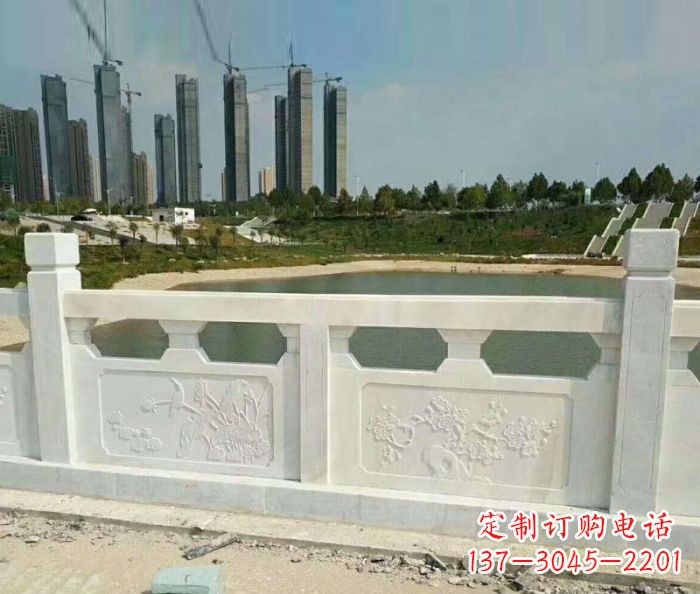 达州护城河建筑石雕栏板 (2)