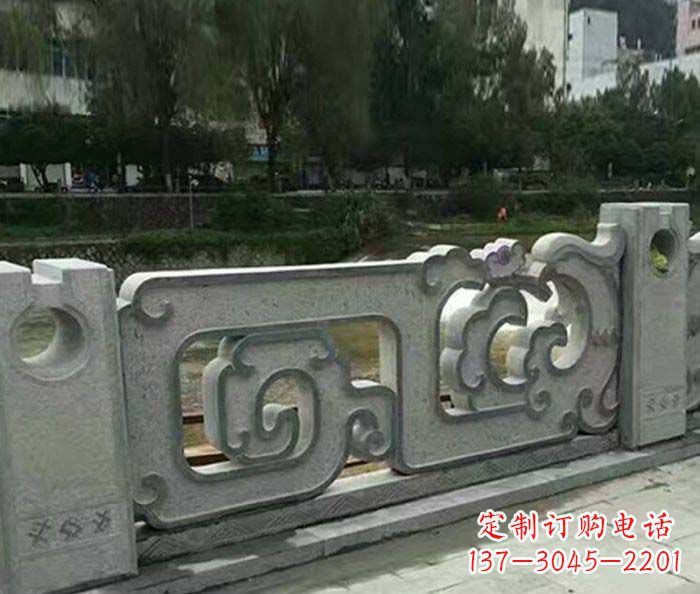 达州护城河建筑石雕栏板