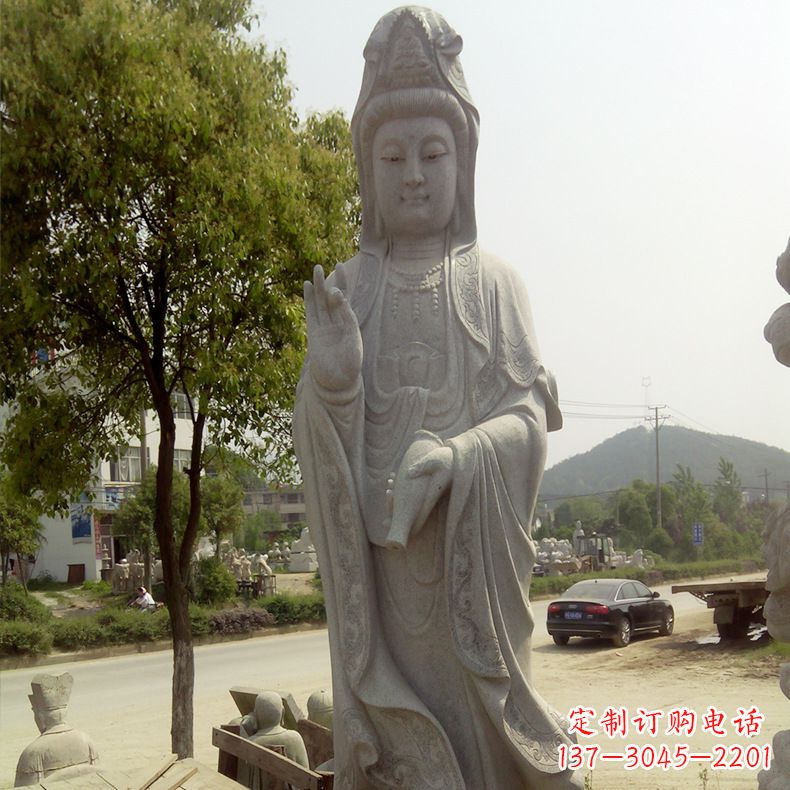 达州中领雕塑定制--品质观音菩萨石雕