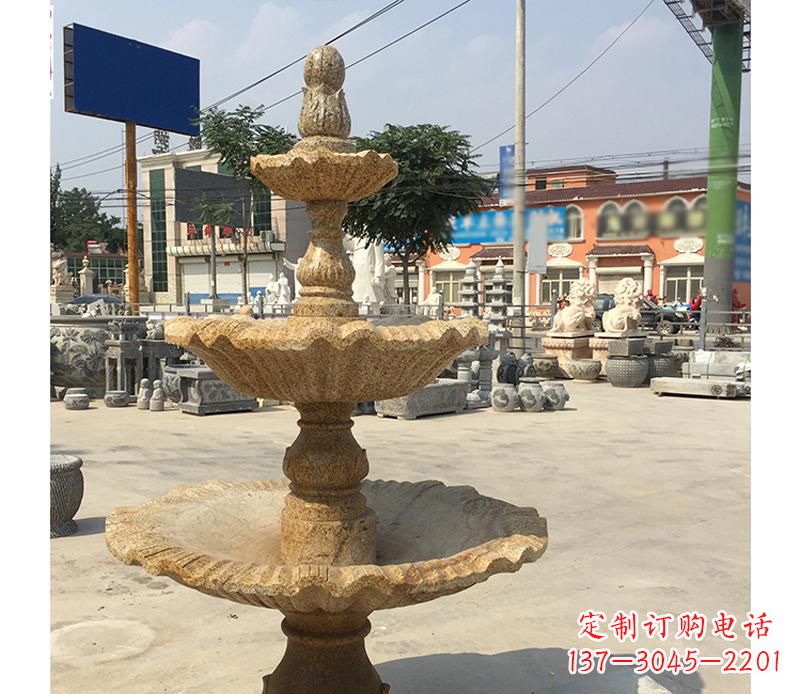达州中领雕塑花岗岩双层景观喷泉
