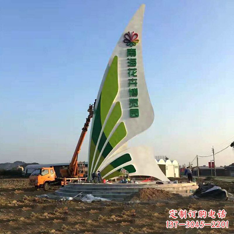 达州美丽的蝴蝶造型景观雕塑