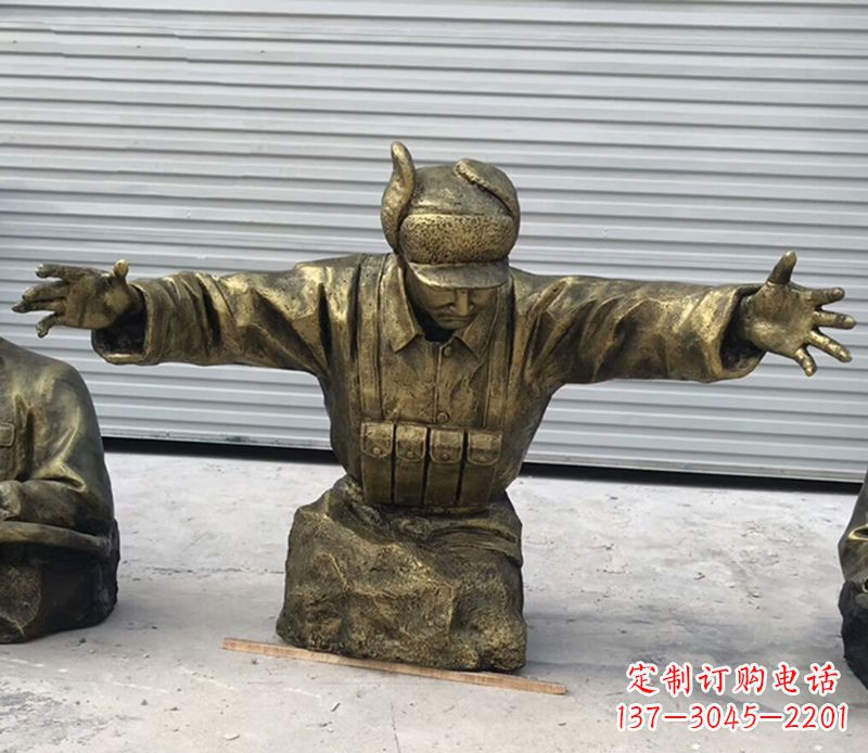达州黄继光铜雕