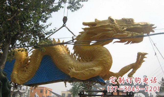 达州黄金龙广场铜雕