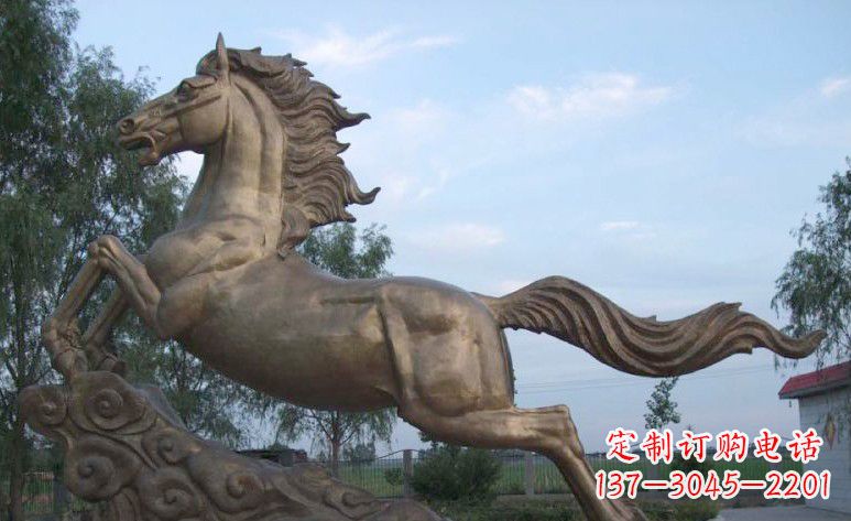 达州完美雕刻的黄铜马雕塑