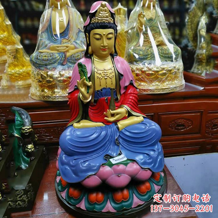 达州黄铜观音雕像,让您的家居增添神秘感
