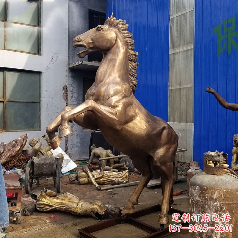达州黄铜马儿雕塑