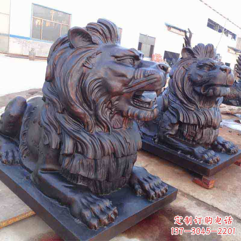 达州中领雕塑打造精致的狮子雕塑