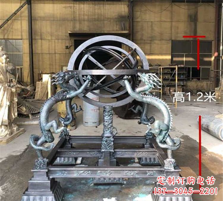 达州浑天仪古代仪器校园景观雕塑