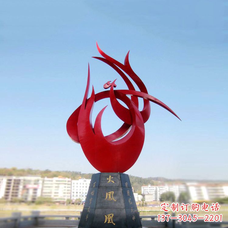 达州火凤凰不锈钢雕塑