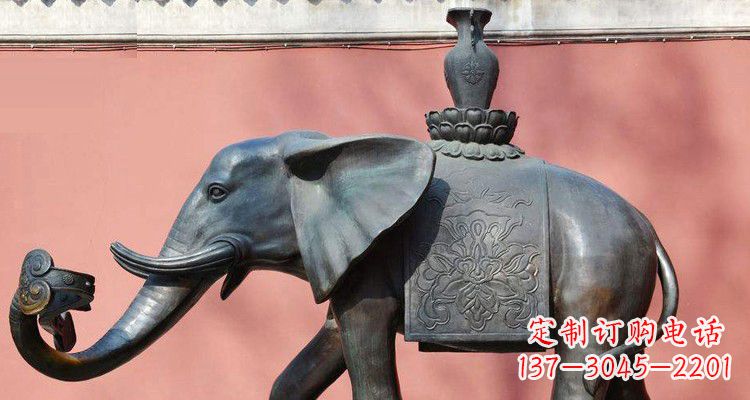 达州吉祥大象铜雕