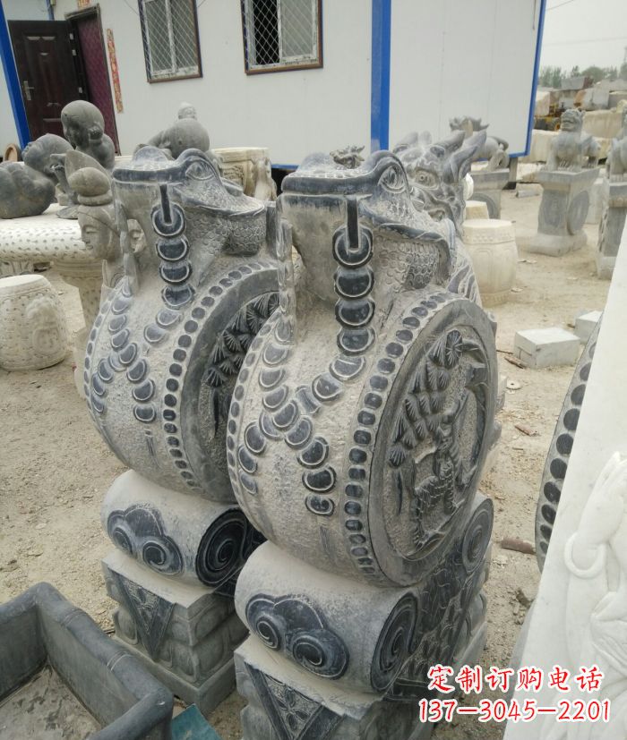 达州古韵深远,金蟾抱鼓石仿古门墩雕塑