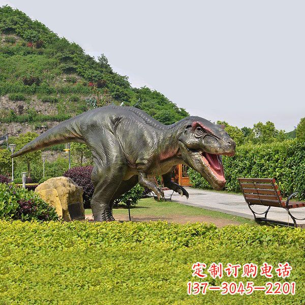达州精美玻璃钢制霸王龙雕塑
