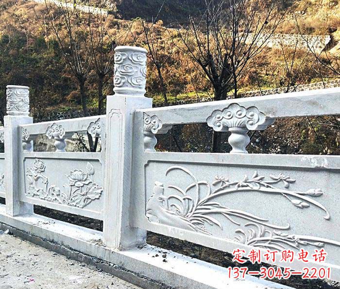 达州景区汉白玉石浮雕栏板 (3)
