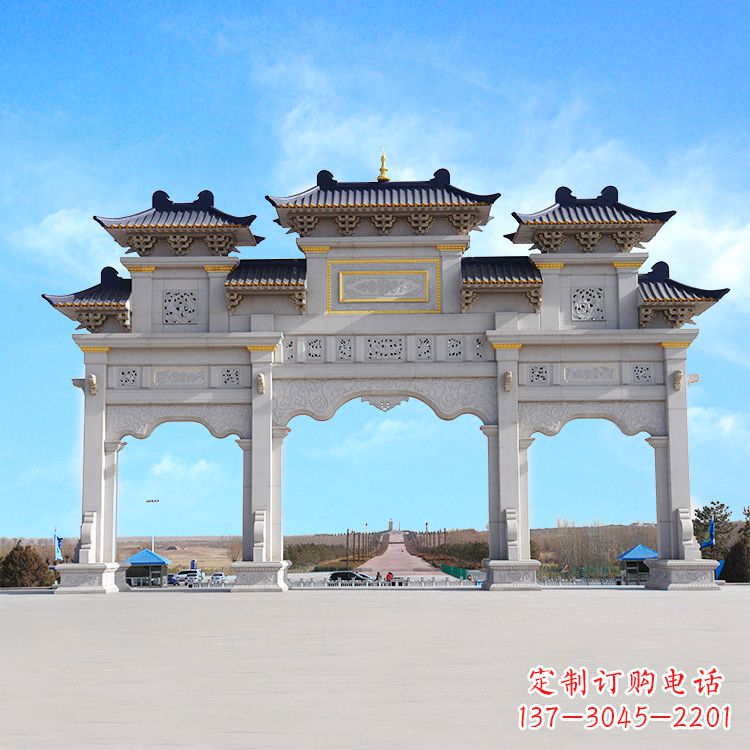 达州牌坊雕塑定制,让您的景点更出彩