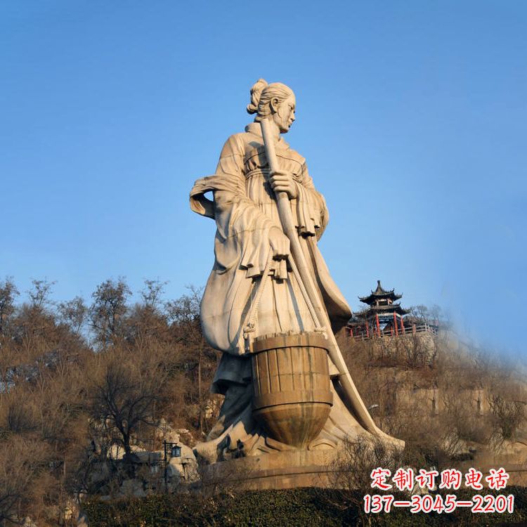 达州景区景点历史名人古代著名美女文姜大型景观雕塑