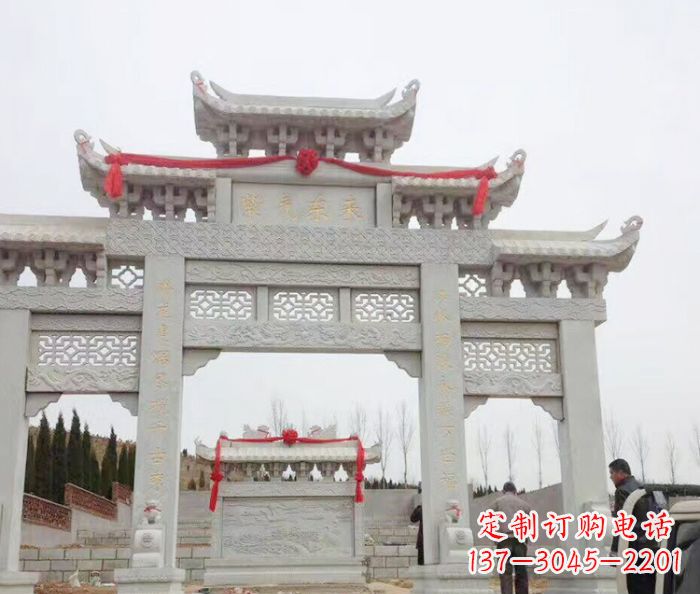 达州中领雕塑专业定制牌坊石雕