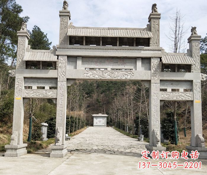 达州中领雕塑定制牌坊石雕