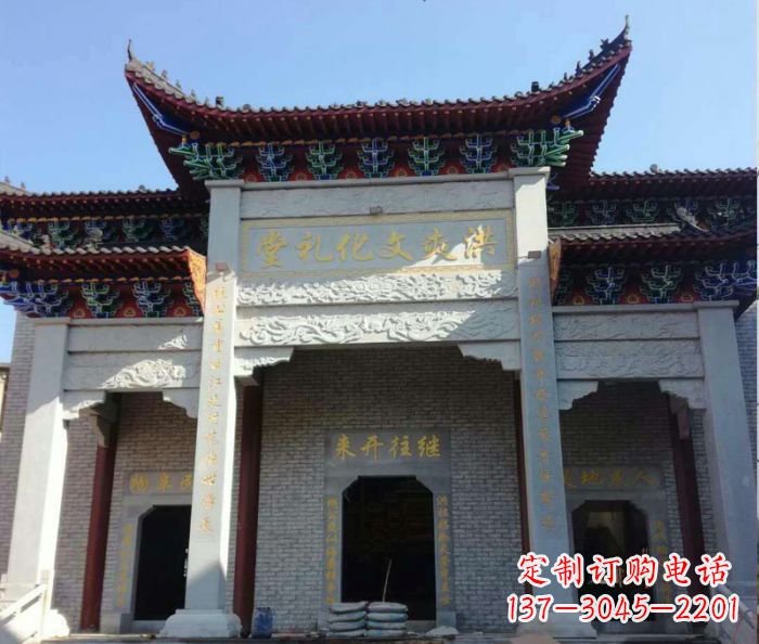 达州景区三门石雕牌楼,精美绝伦的艺术之作