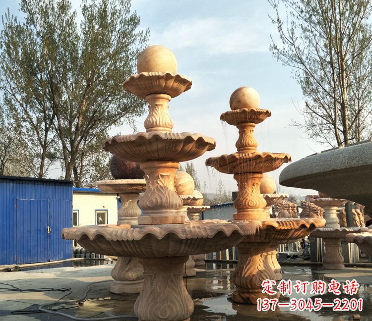 达州古典九龙喷泉雕塑,可观赏九龙戏珠石