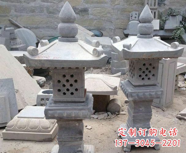 达州酒店级镂空石灯雕塑