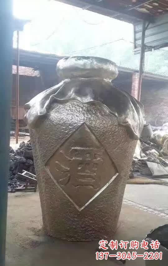 达州酒坛铜雕