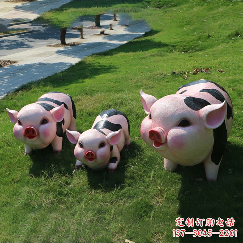 达州全新卡通猪雕塑,为您的家居装饰带来活力