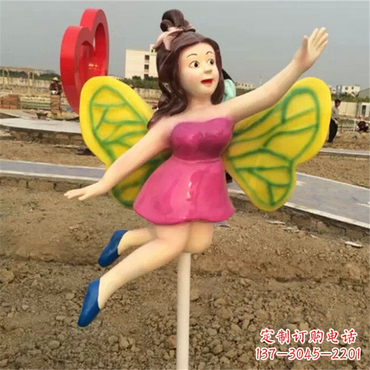 达州领雕塑:精美的蝴蝶仙子公园景观雕塑