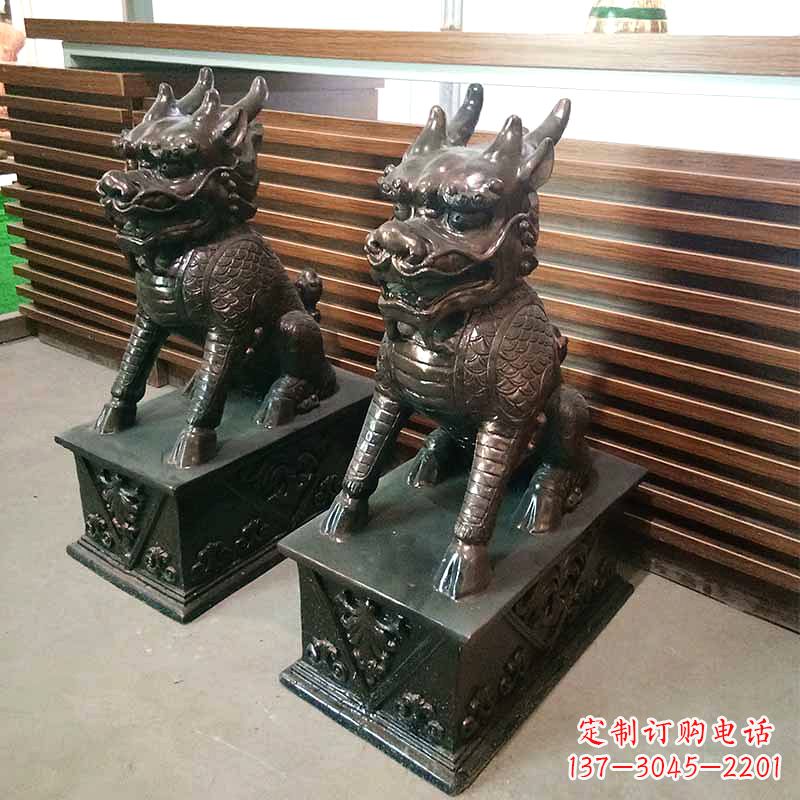 达州饰你家门口的瑞祥麒麟雕塑