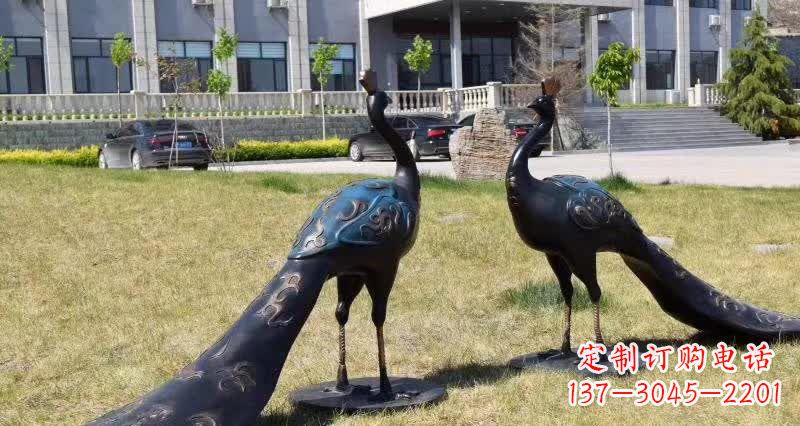 达州领雕塑-孔雀铜雕,高雅精美的艺术精品
