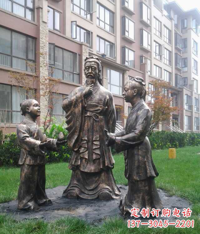 达州孔融让梨古代人物雕塑