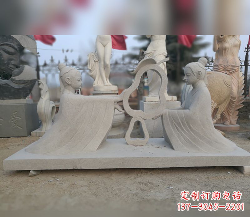 达州孔融让梨石雕
