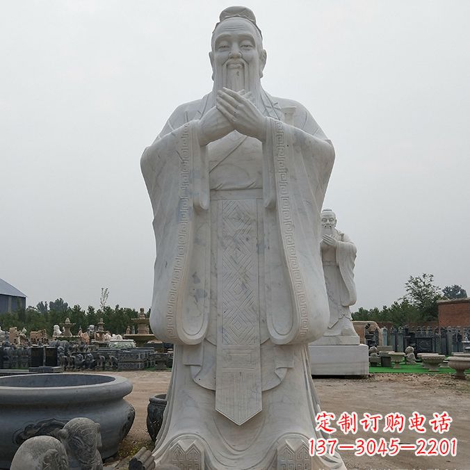 达州传承自然美学,济南中领雕塑青铜孔子雕塑