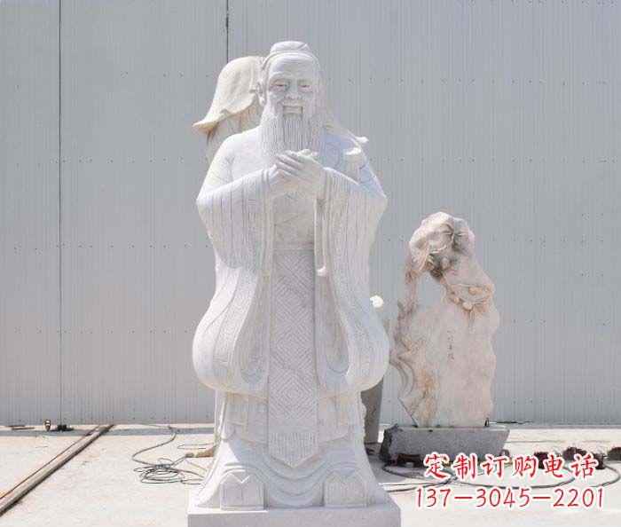 达州孔子古代名人石雕 (4)