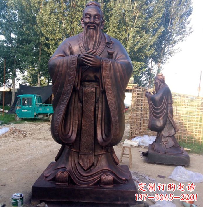 达州孔子讲学雕塑