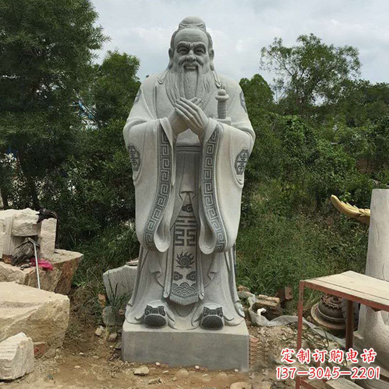 达州孔子像雕塑