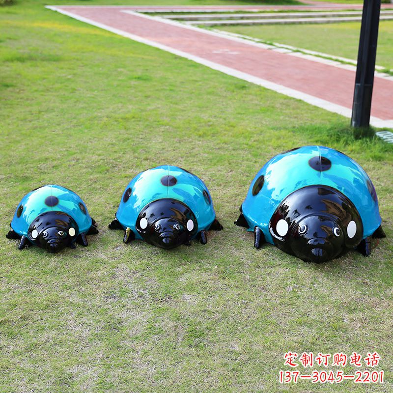 达州中领雕塑青蓝瓢虫雕塑是一款独特而又精致的…