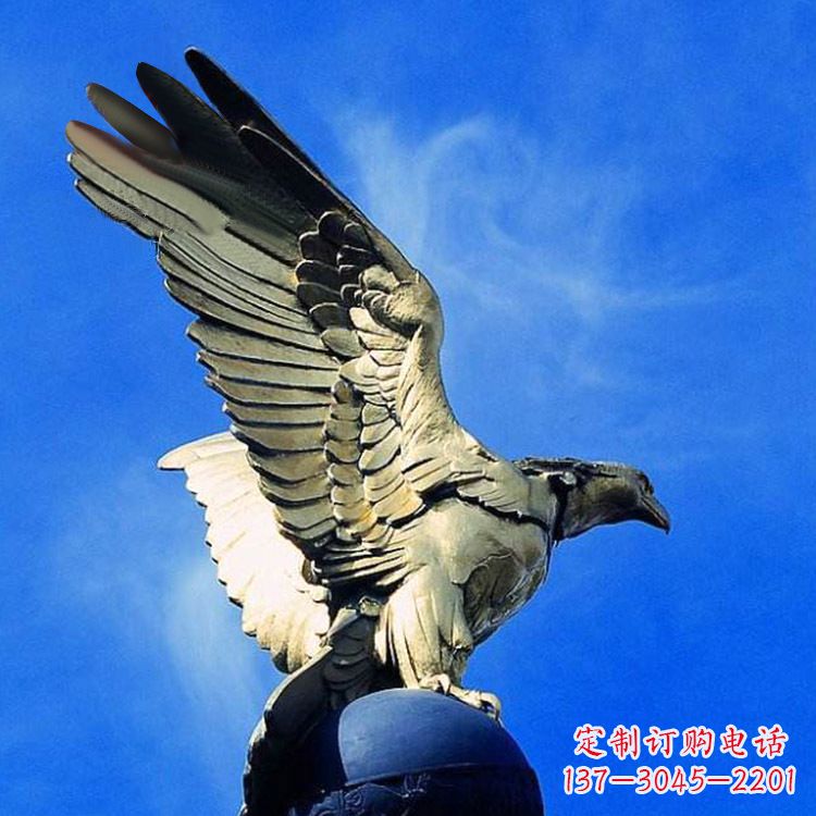 达州唯美老鹰玻璃钢仿铜雕塑玻璃钢雕塑以其简约…
