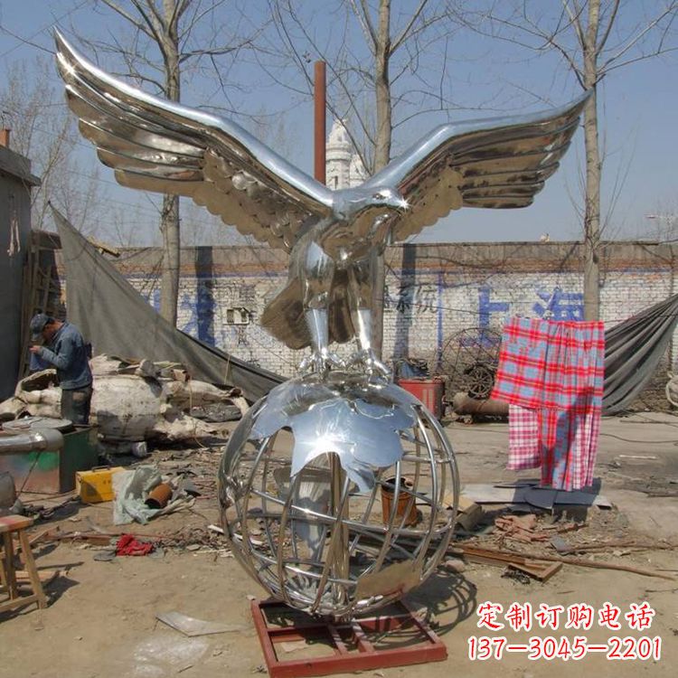 达州复古经典不锈钢地球雕塑