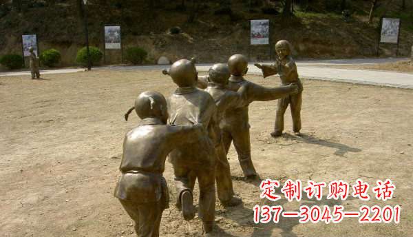 达州珍贵传统,中领雕塑老鹰抓小鸡铜雕