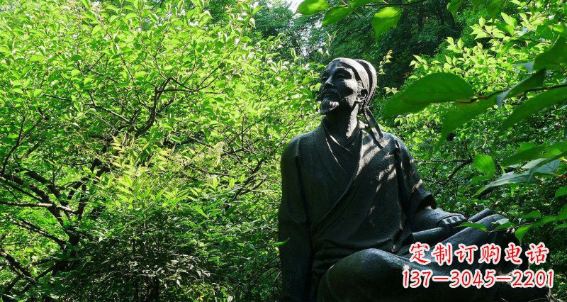 达州李白铜雕,精致细腻,让你收藏永不凋谢