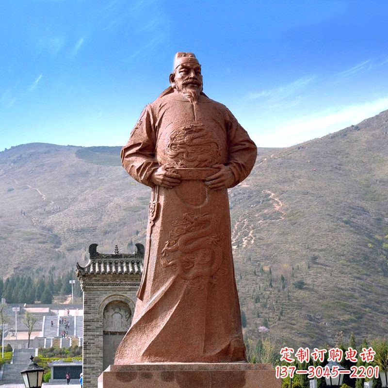 达州『李世民传神砂岩石雕塑』