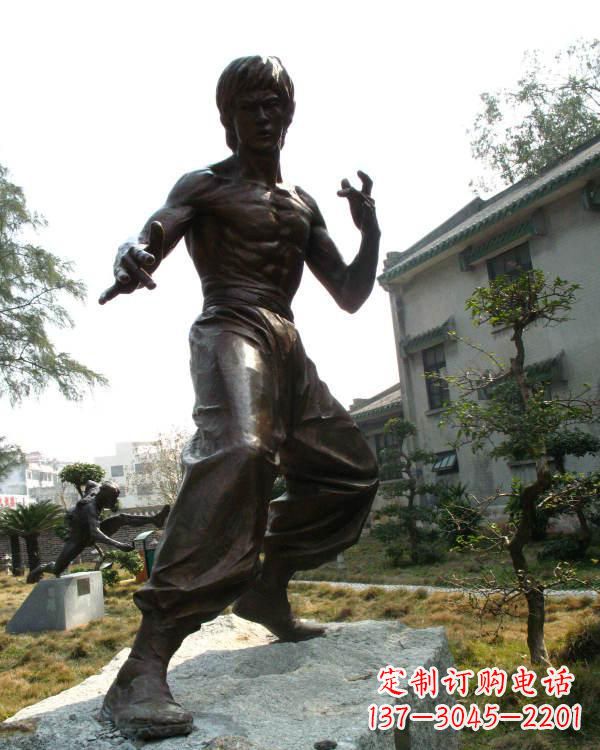 达州专业定制李小龙铜雕
