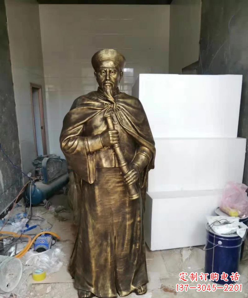 达州荣耀中国历史人物——林则徐铜雕