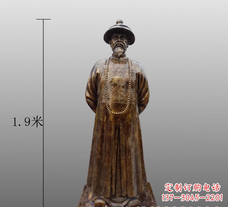 达州为您量身定制林则徐铜雕像