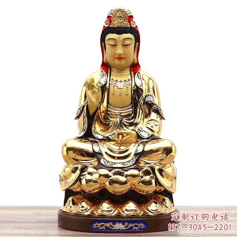 达州荣耀观世音,精巧纯铜雕塑