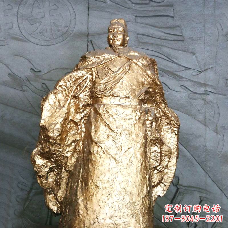 达州鎏金明太祖雕像,精美历史纪念品