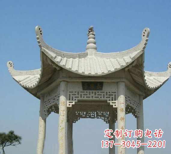 达州领雕塑-凉亭石雕定制厂家