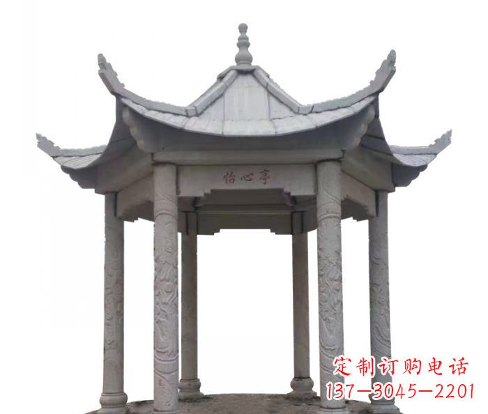 达州精美凉亭石雕–精细雕刻制作精致的艺术品