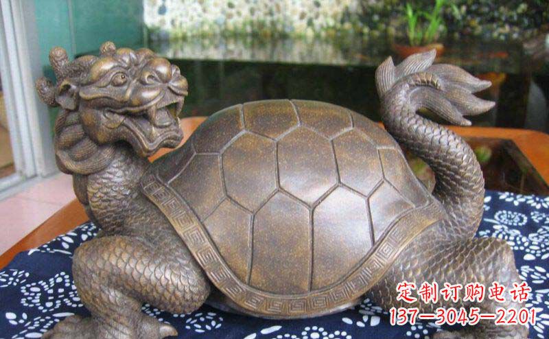 达州龙龟古代神兽铜雕