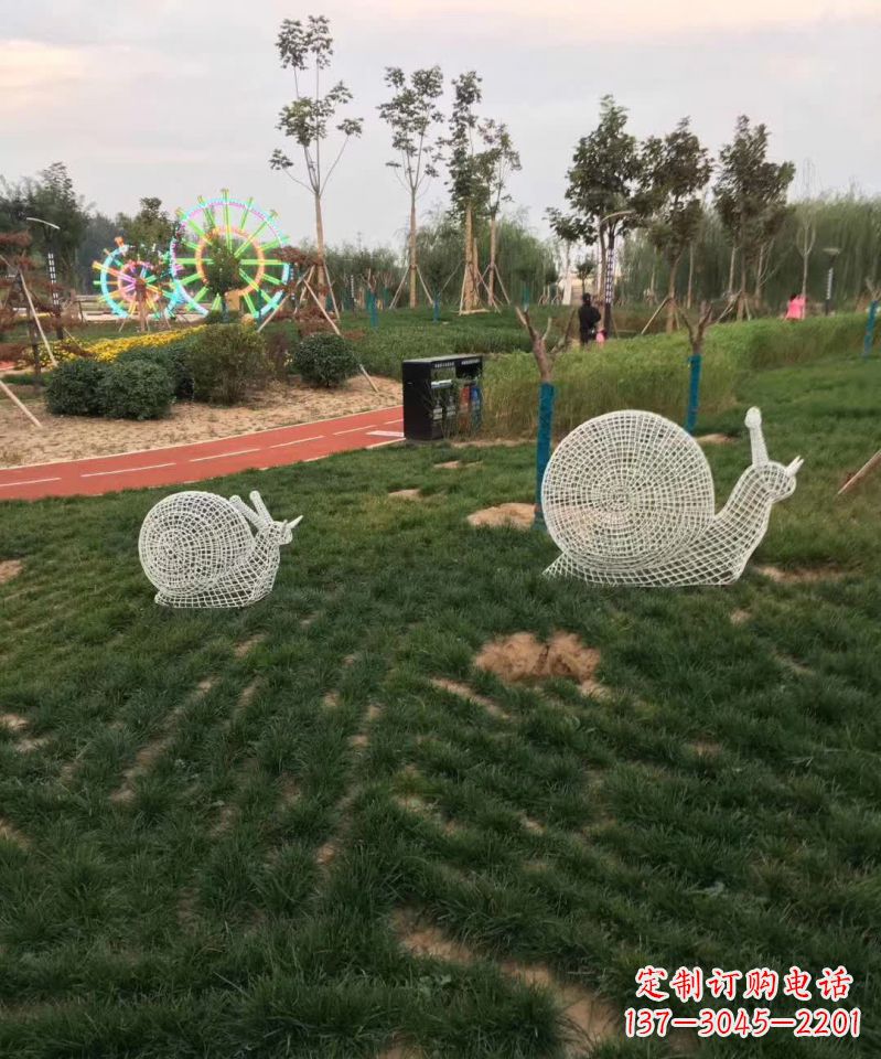 达州镂空不锈钢蜗牛雕塑